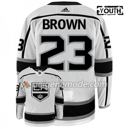 Kinder Eishockey Los Angeles Kings Trikot DUSTIN BROWN 23 Adidas Weiß Authentic